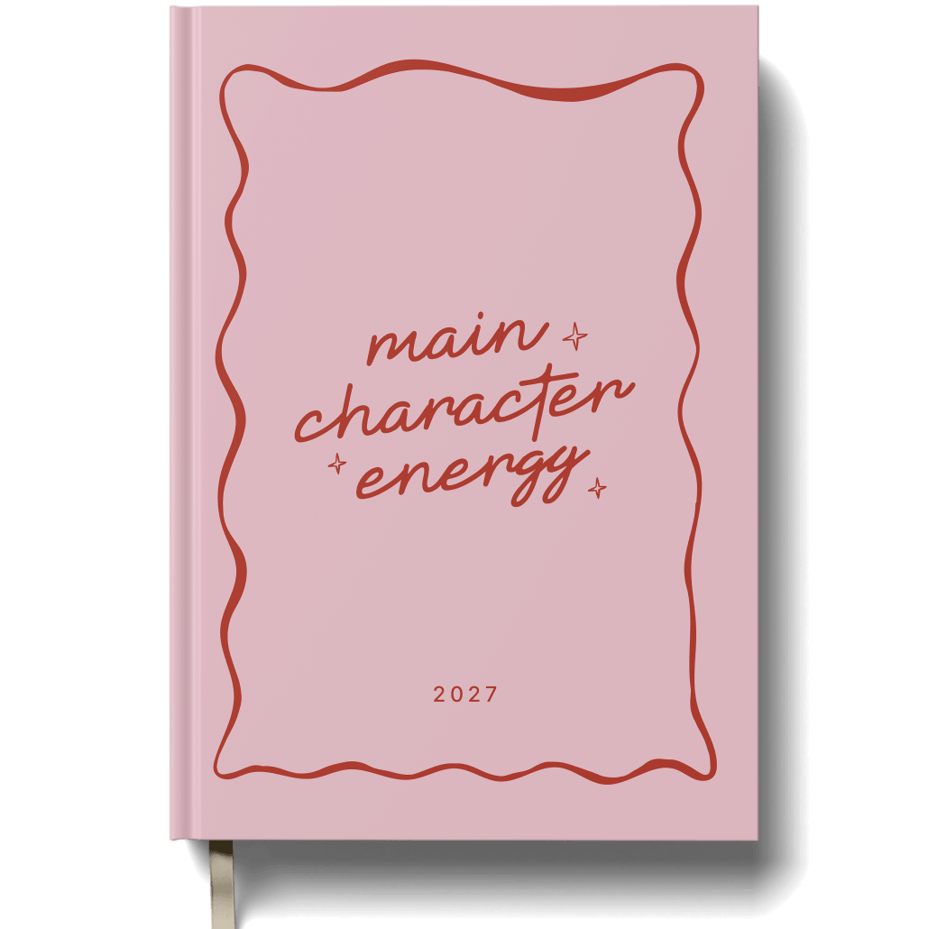 Yop & Tom Main Character Energy 2027 A5 week-to-view diary.