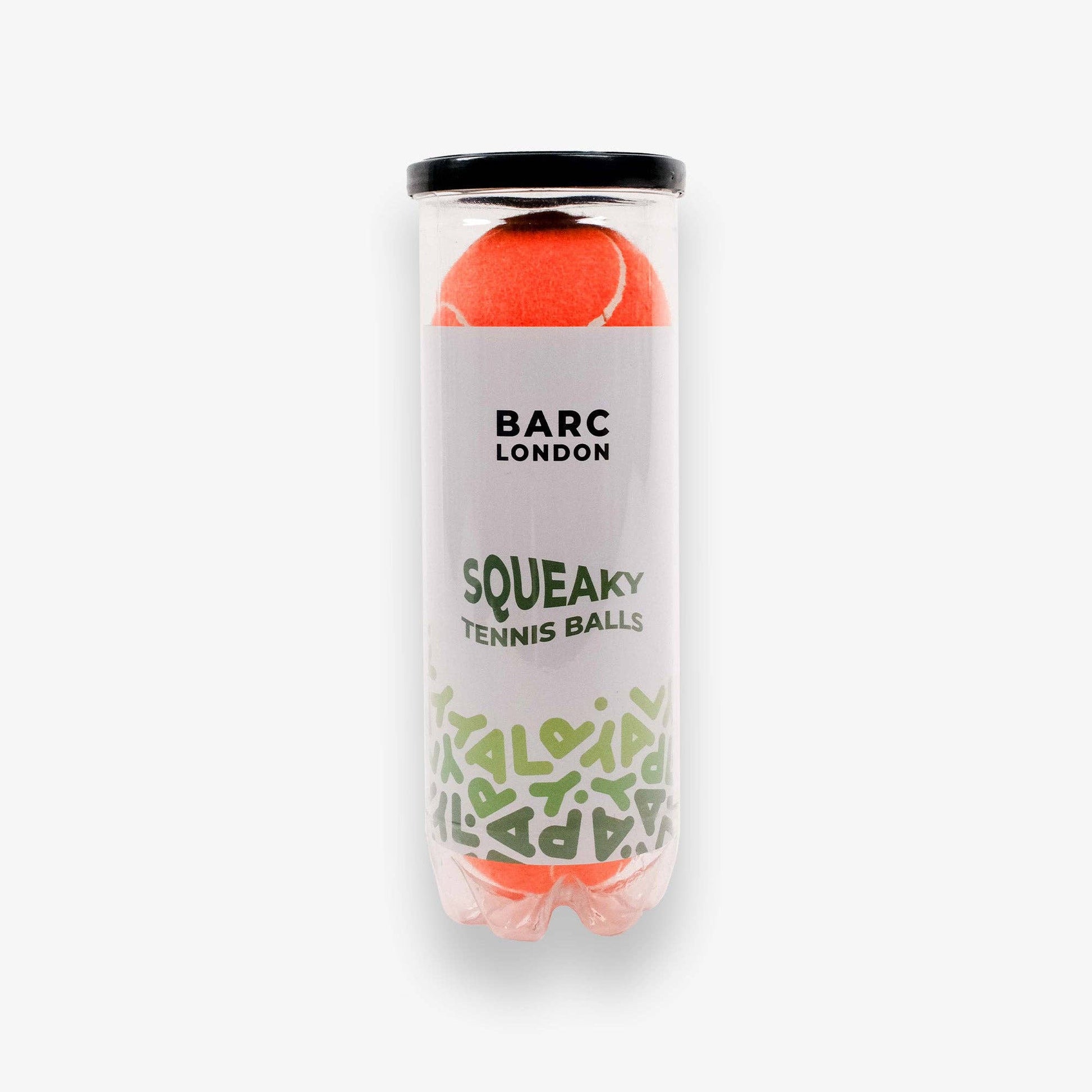 Orange Dog Balls stored inside reusable Barc London tube