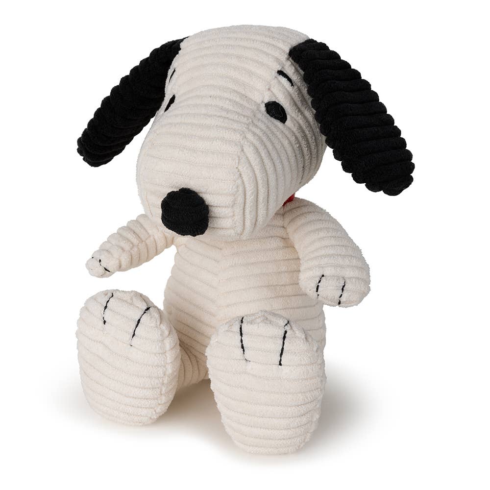 Snoopy Eco Corduroy 19cm Cream by Bon Ton Toys