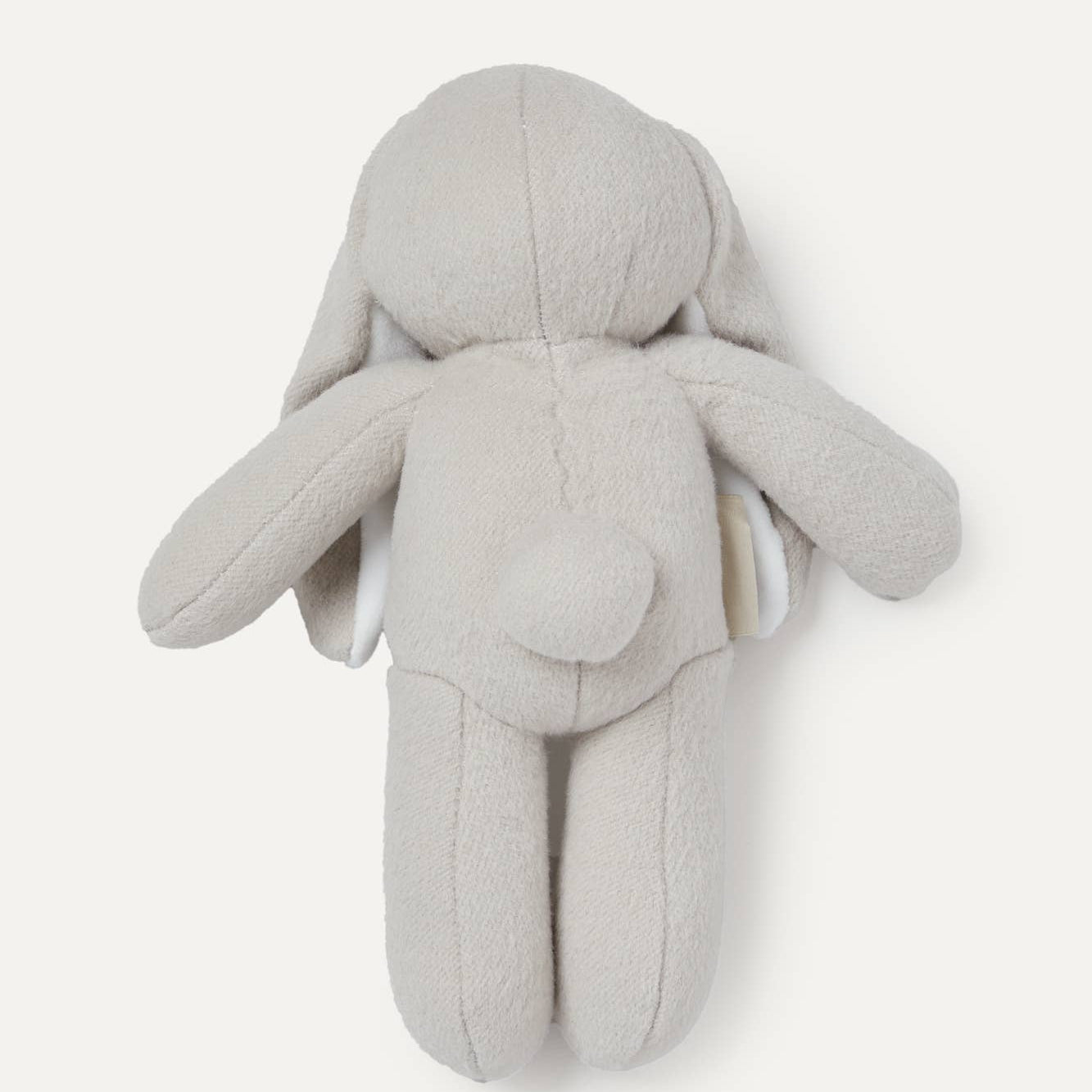Soft bunny plush dog toy with squeaker