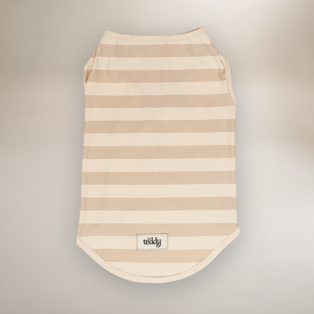 Hazelnut Stripe Summer Breeze Cooling Vest by BY TEDDY