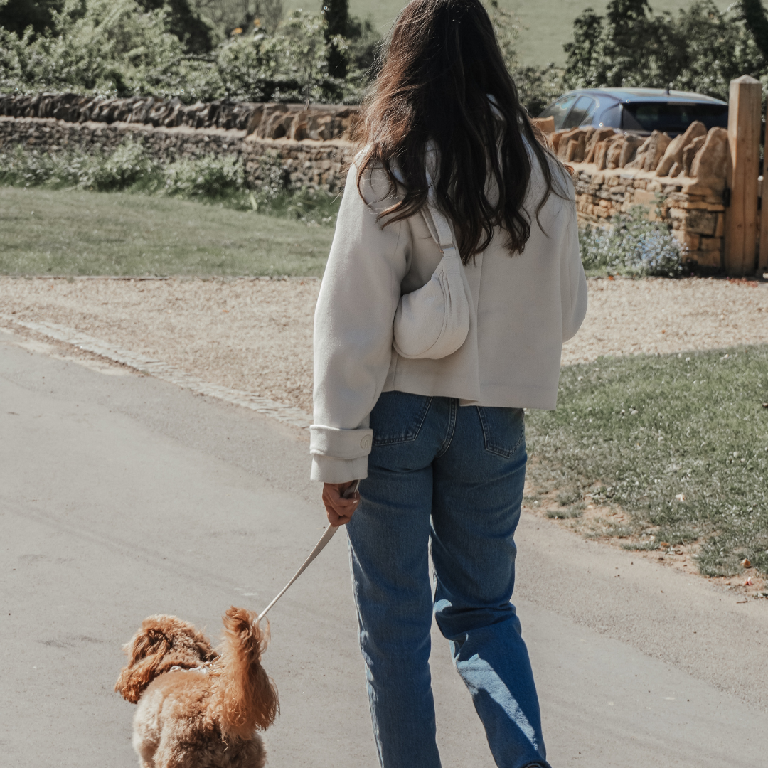 Luxury bouclé pet walking bag by BY TEDDY