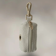 Marshmallow Bouclé Poop Bag Holder by BY TEDDY