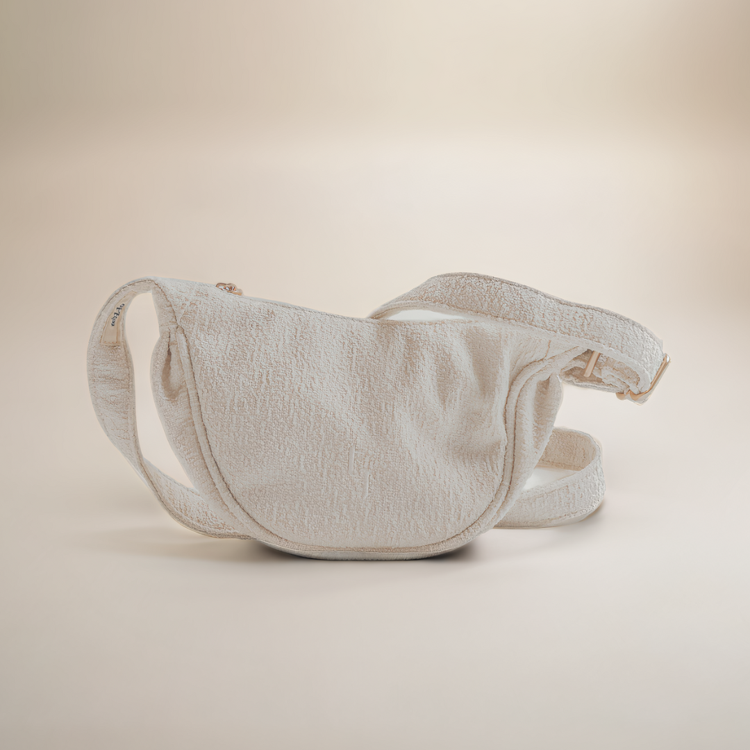 Marshmallow Bouclé Walking Bag by BY TEDDY