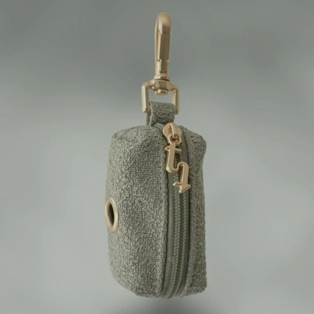 Matcha Bouclé Waste Bag Carrier by BY TEDDY