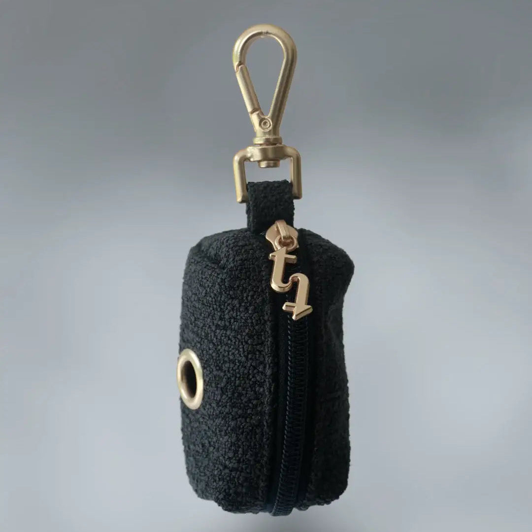 Midnight Bouclé Poop Bag Holder by BY TEDDY