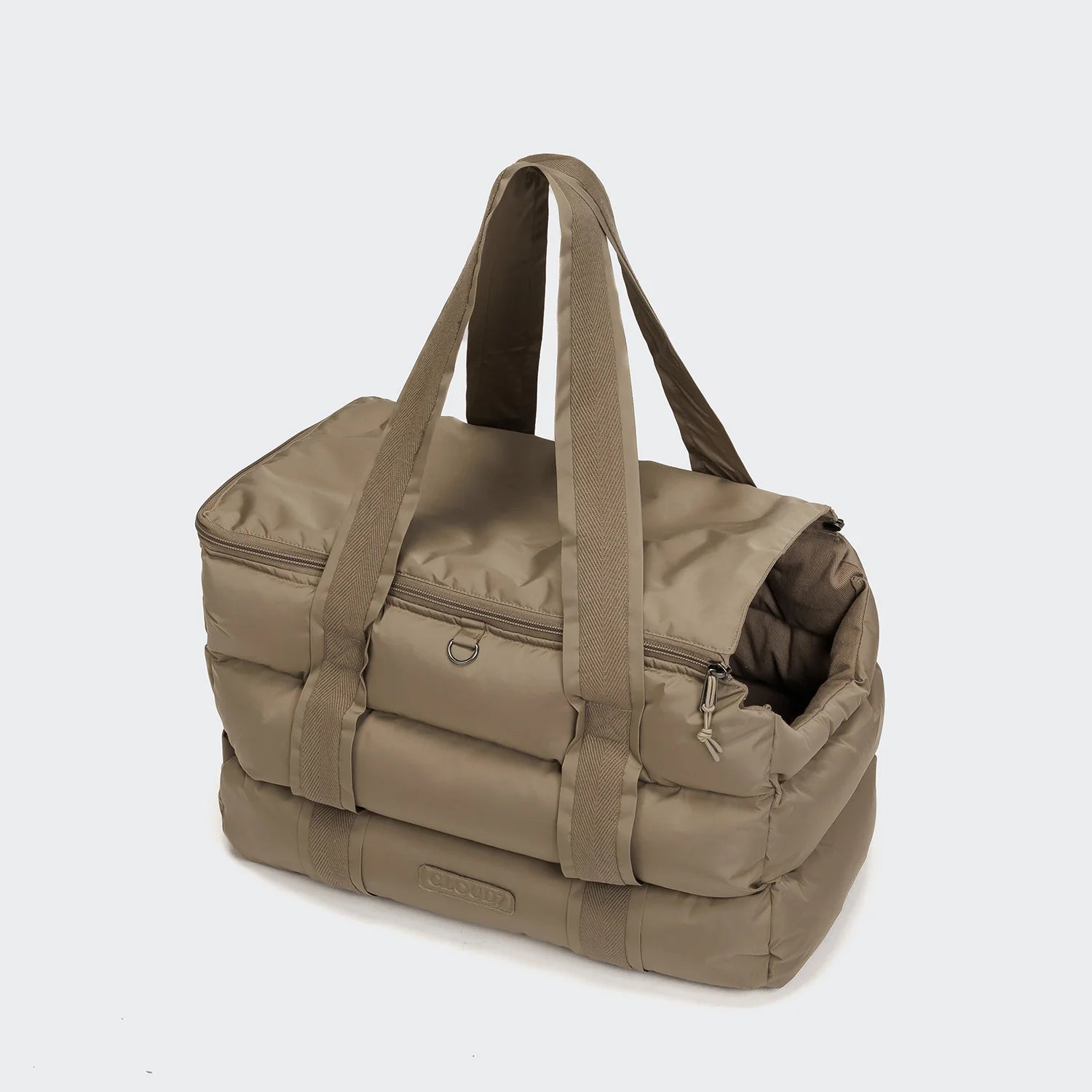 Small dog travelling comfortably inside Cloud7 Montreal dog carrier