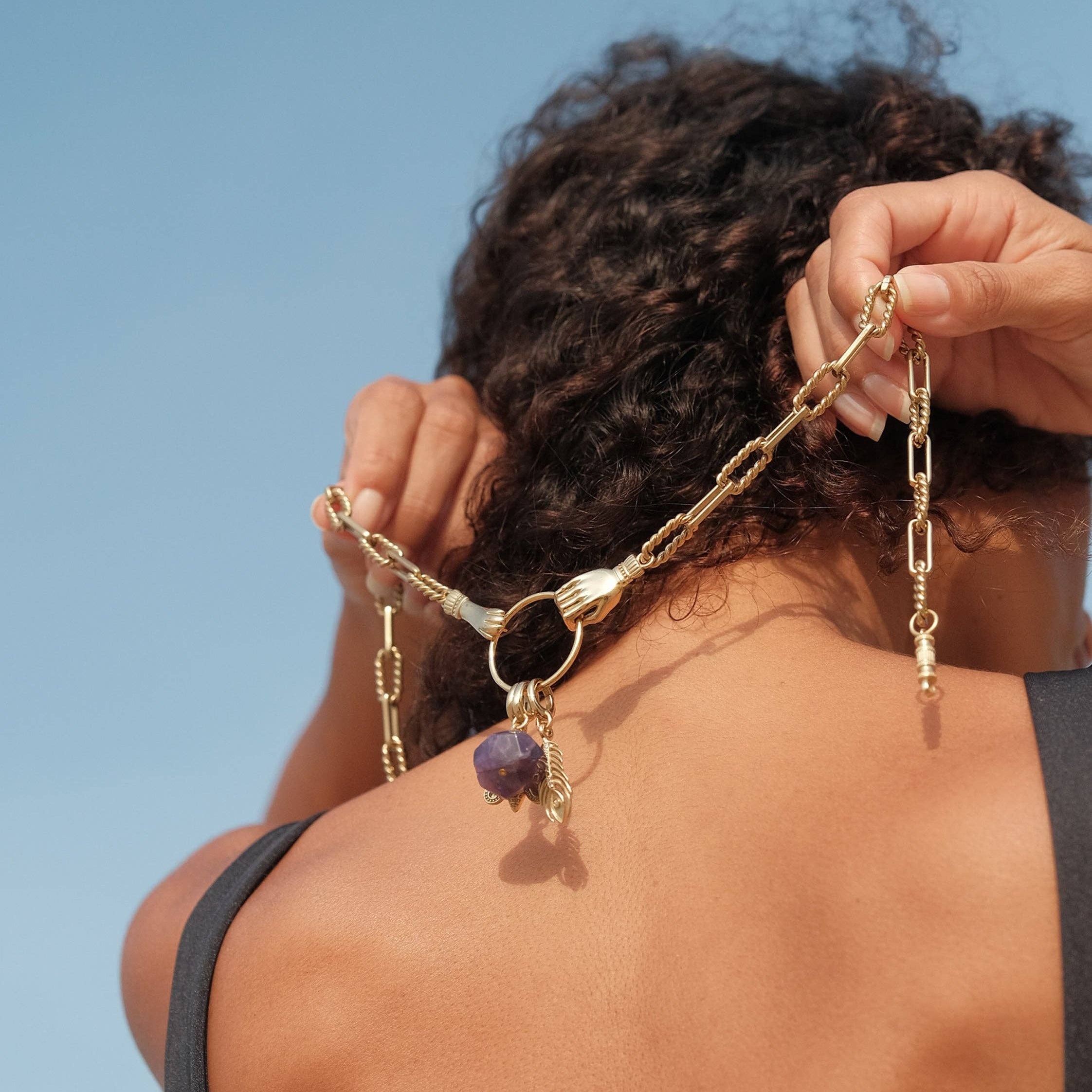 Minimal Scandinavian pet charm with polished finish