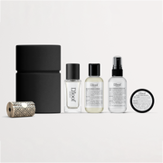 Set of Liloof skincare products on a light gray background