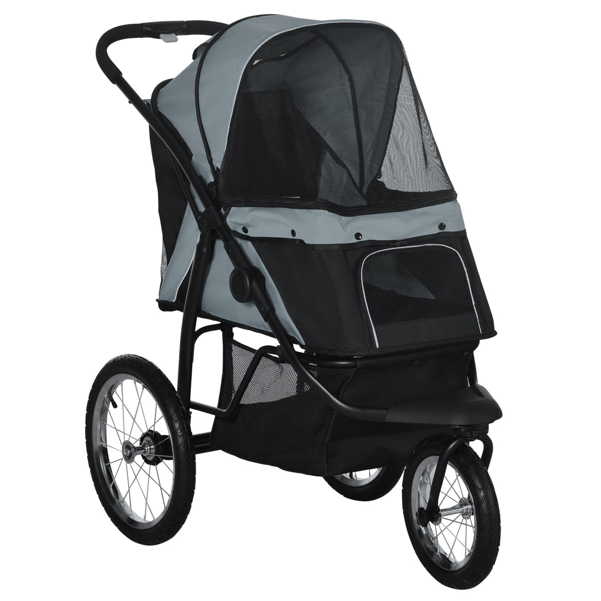 PawHut Dog Stroller Jogger - Grey