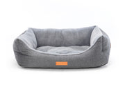 Balmoral Luxury Grey Herringbone Dog Bed