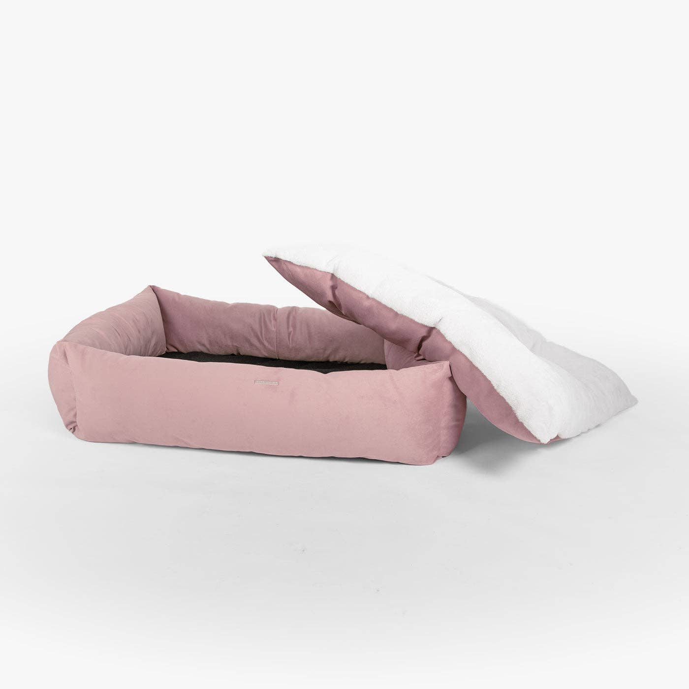 Supportive padded side walls on the Blossom Velvet Box Bed