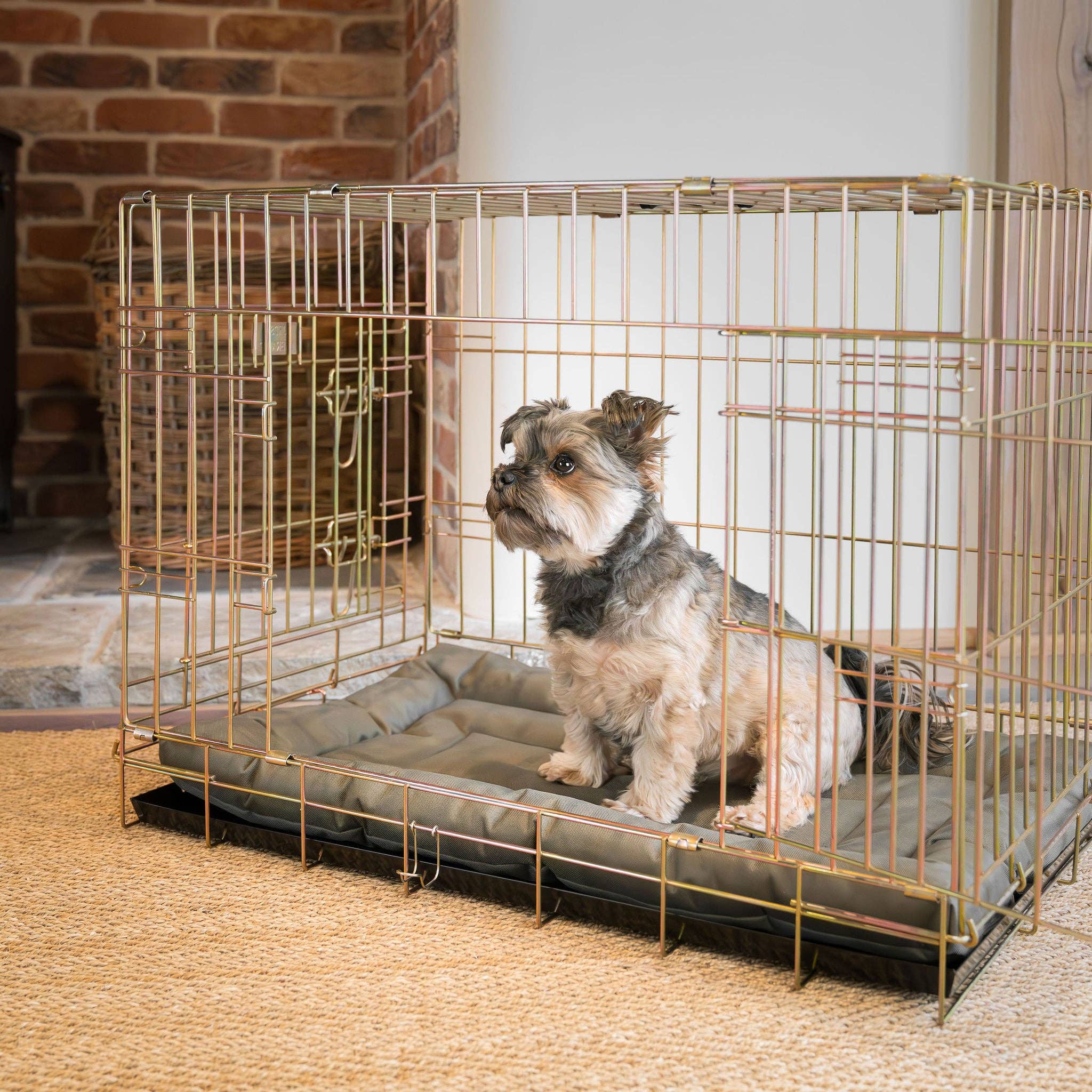 Close-up of the Forest Dog Crate Mat by Lords & Labradors