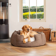 Lords & Labradors Inchmurrin High Sided Dog Bed in Umber