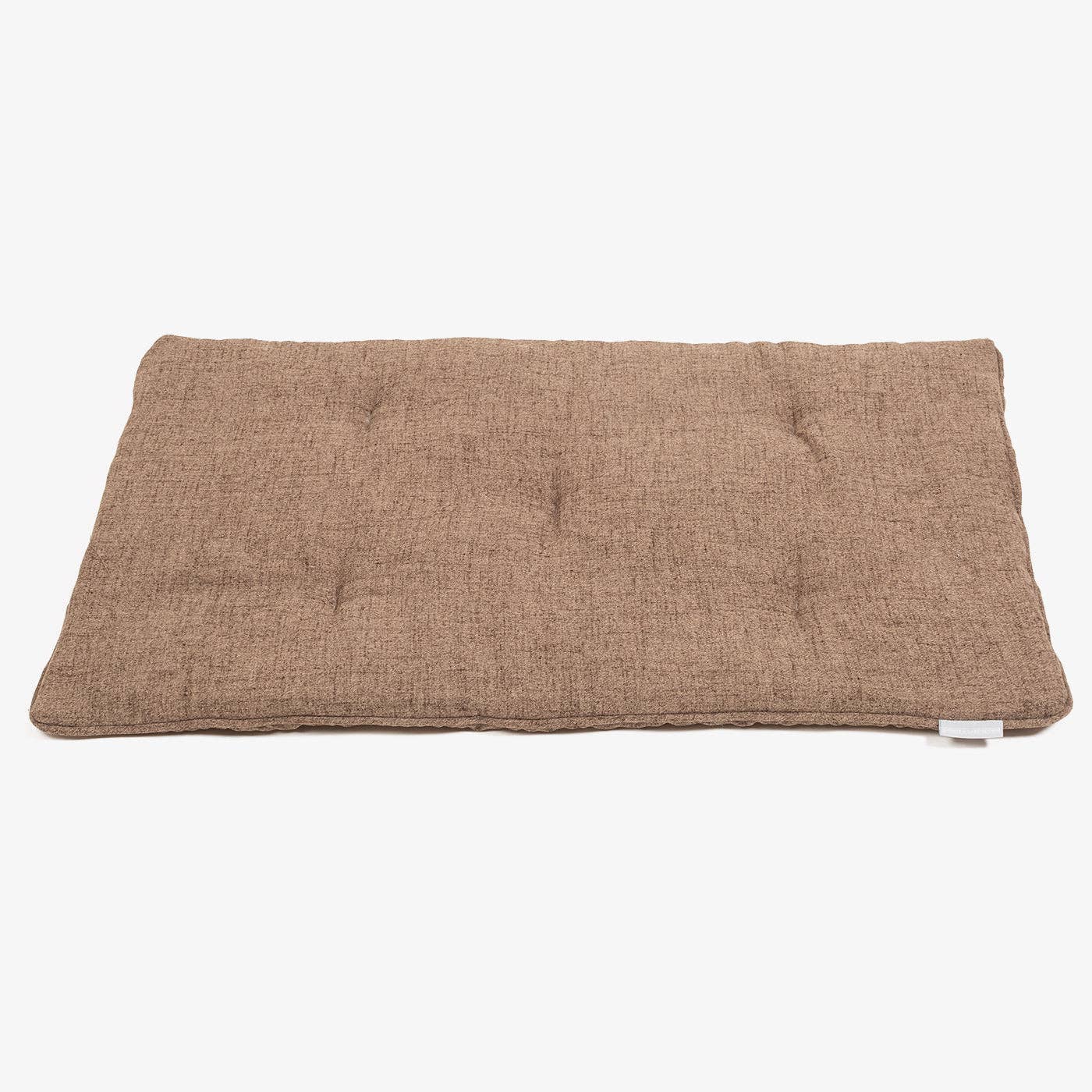 Brown rectangular cushion on a white background