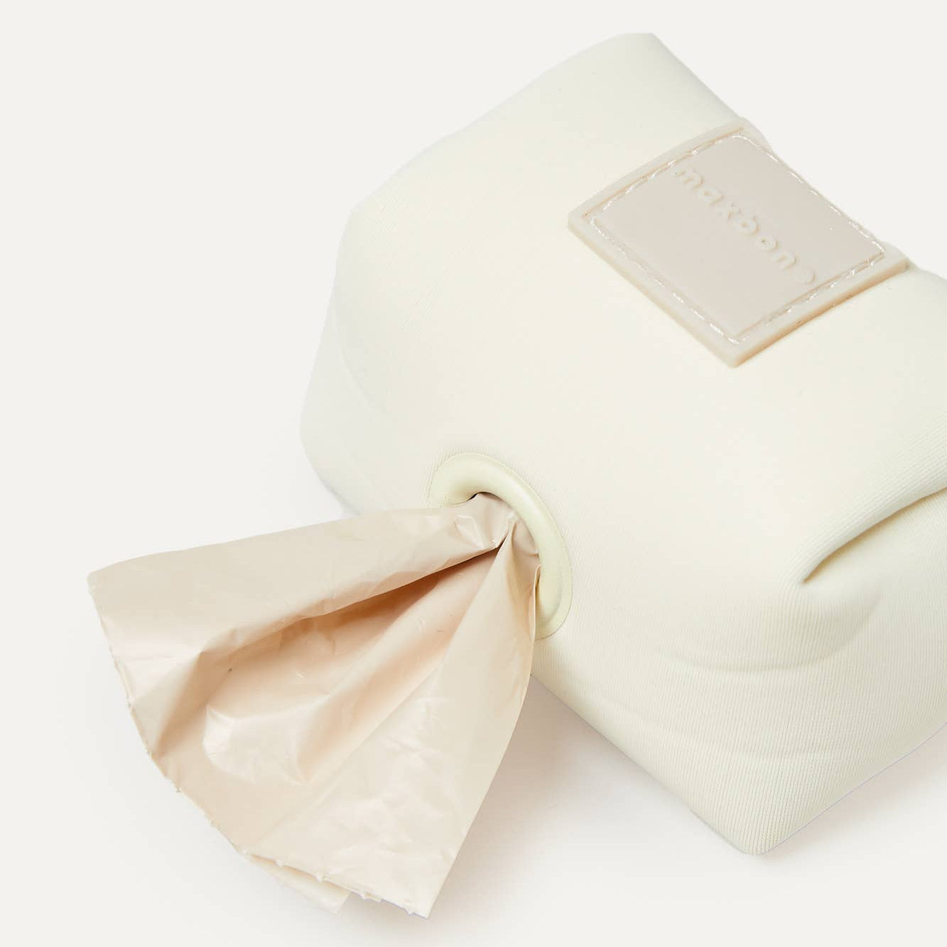 Dog waste bag dispenser with clip attachment