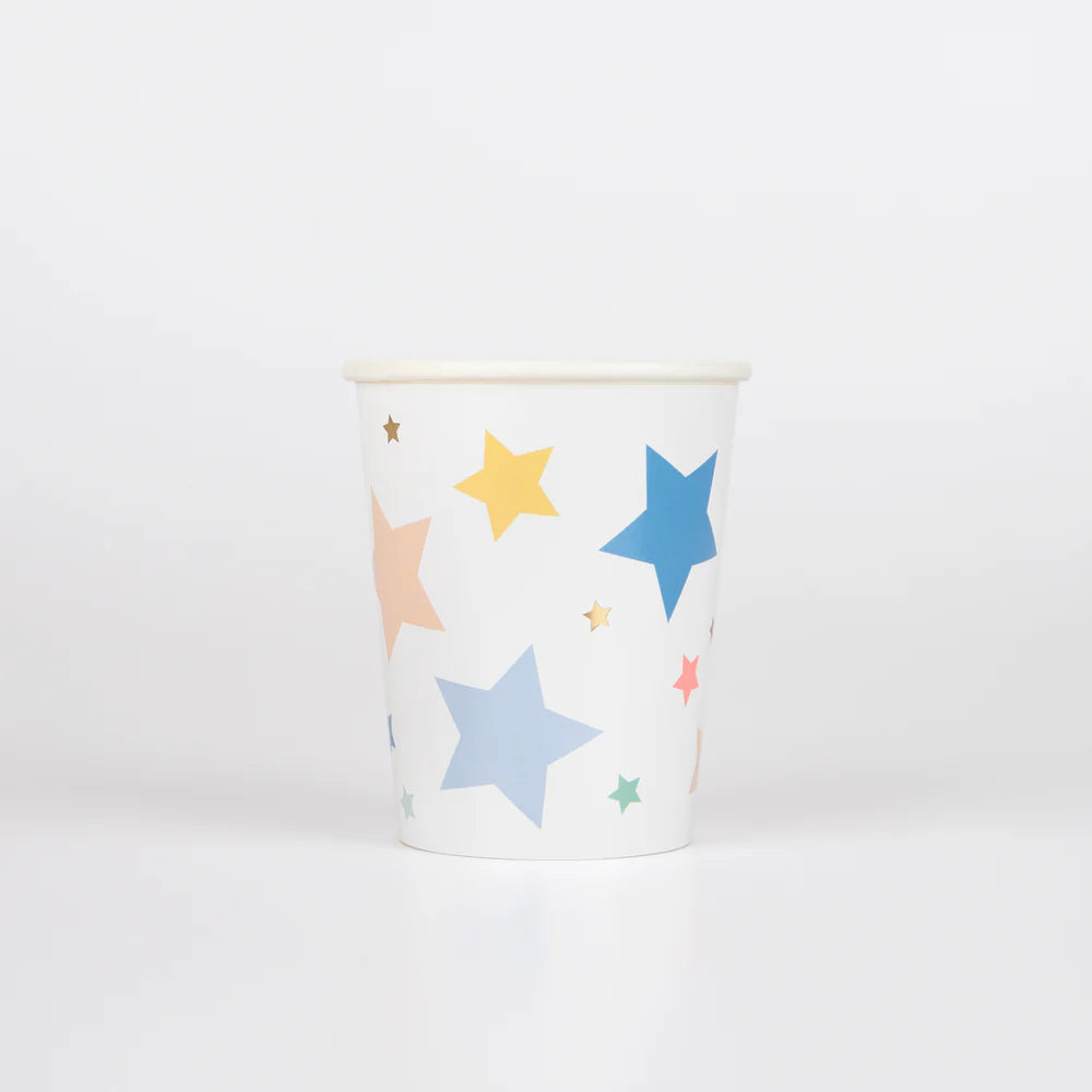 Meri Meri Happy Birthday Stars Cups (Pk8)