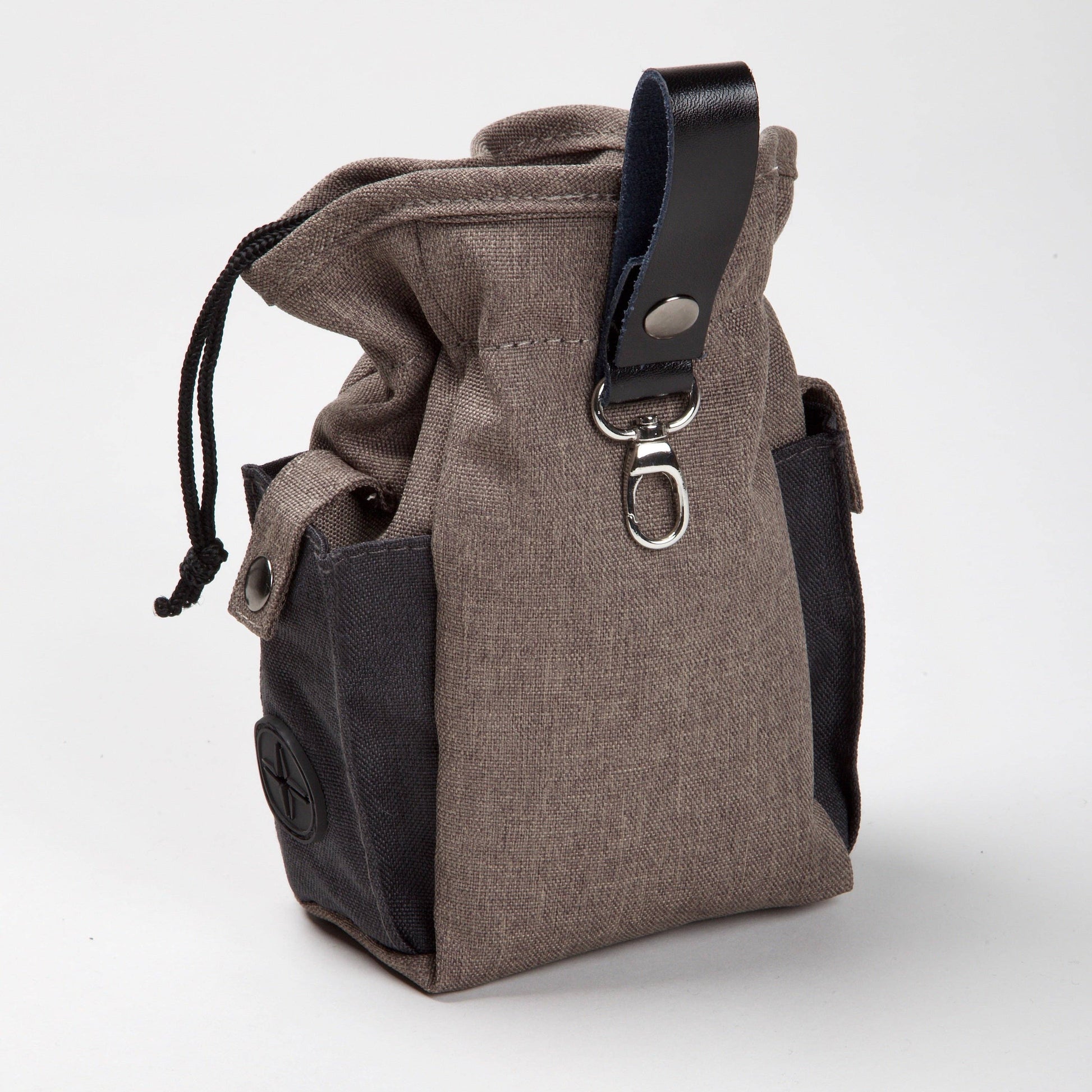 Close-up of the Tenne Treat Bag compartments and fabric detail