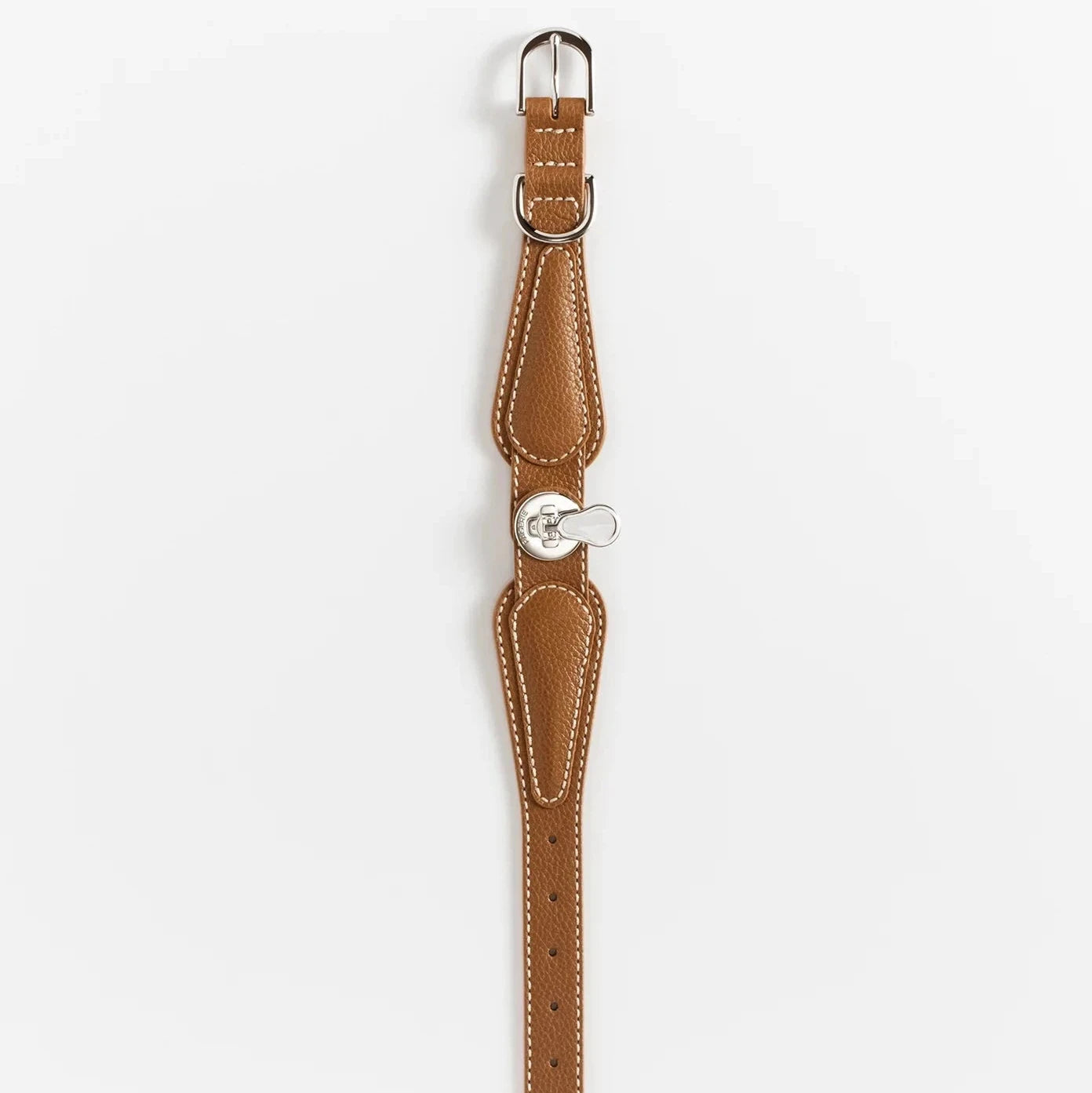 Close-up detail of The Dorro Luxury Dog Collar