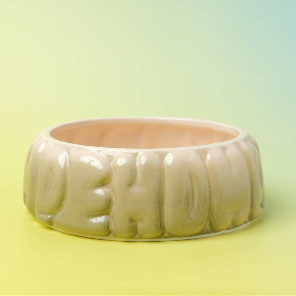 Puff Pet Bowl - Gradient Olive