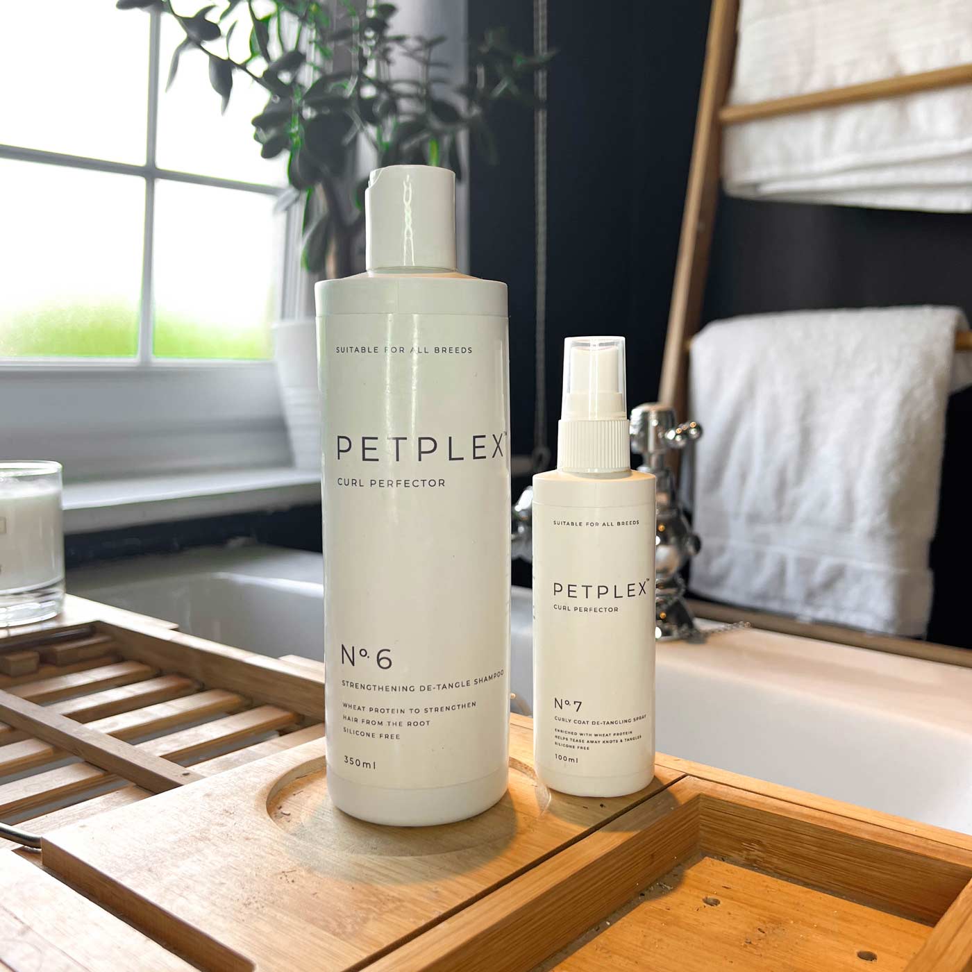 Detangling and conditioning spray for curly dog coats by PetPlex