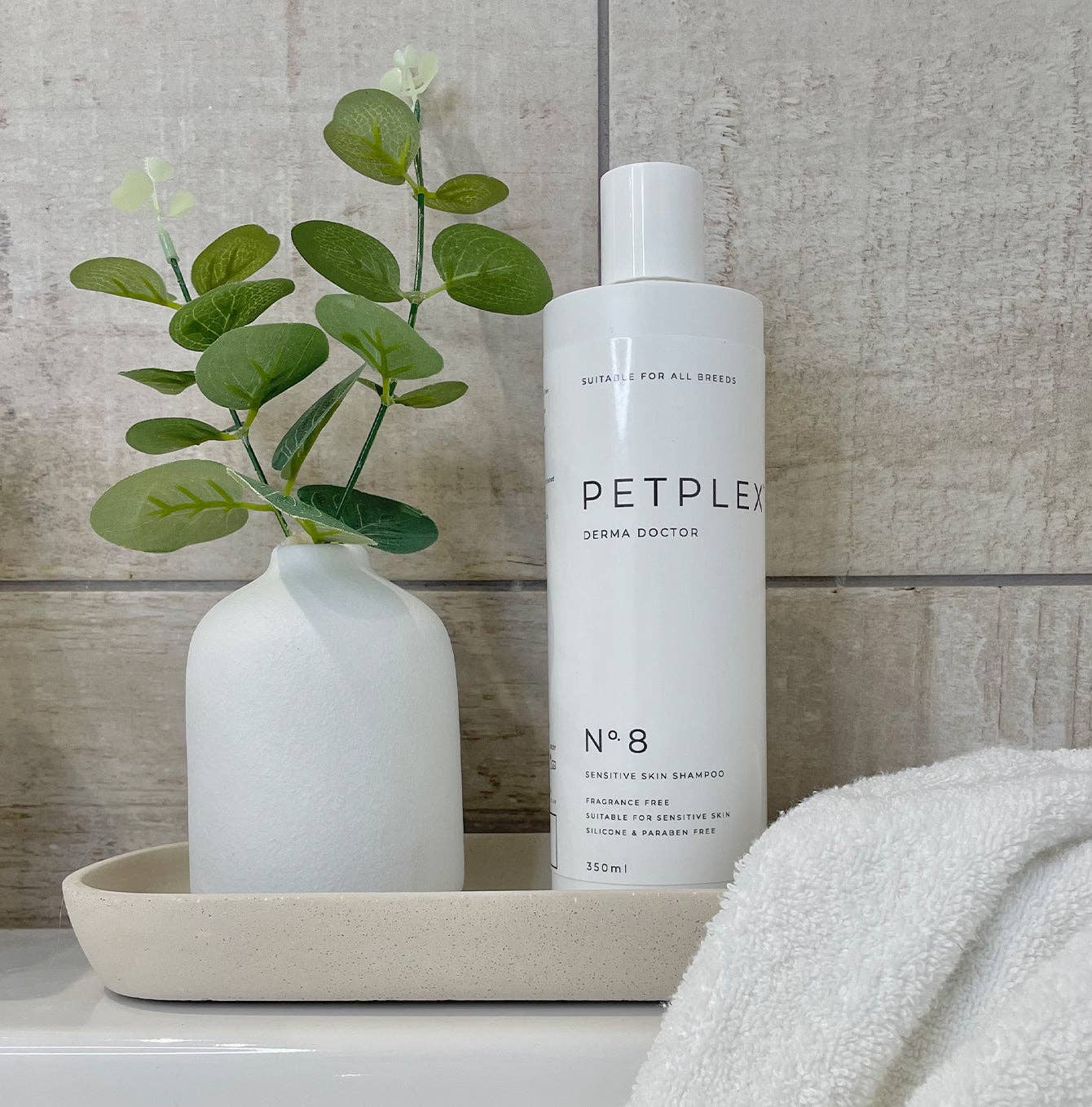 PetPlex Derma Doctor Shampoo used during dog grooming
