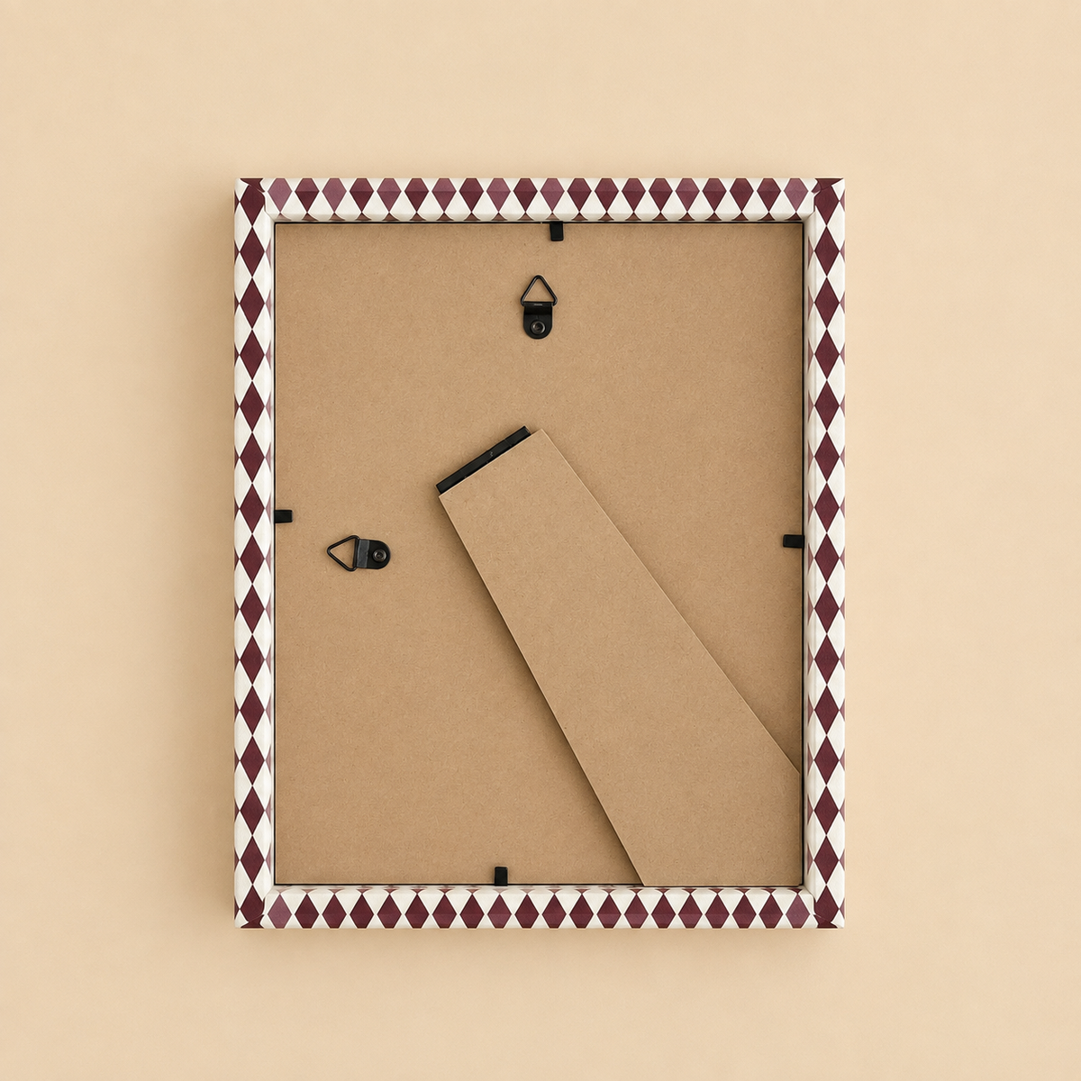Pia Frames Burgundy Harlequin Picture Frame