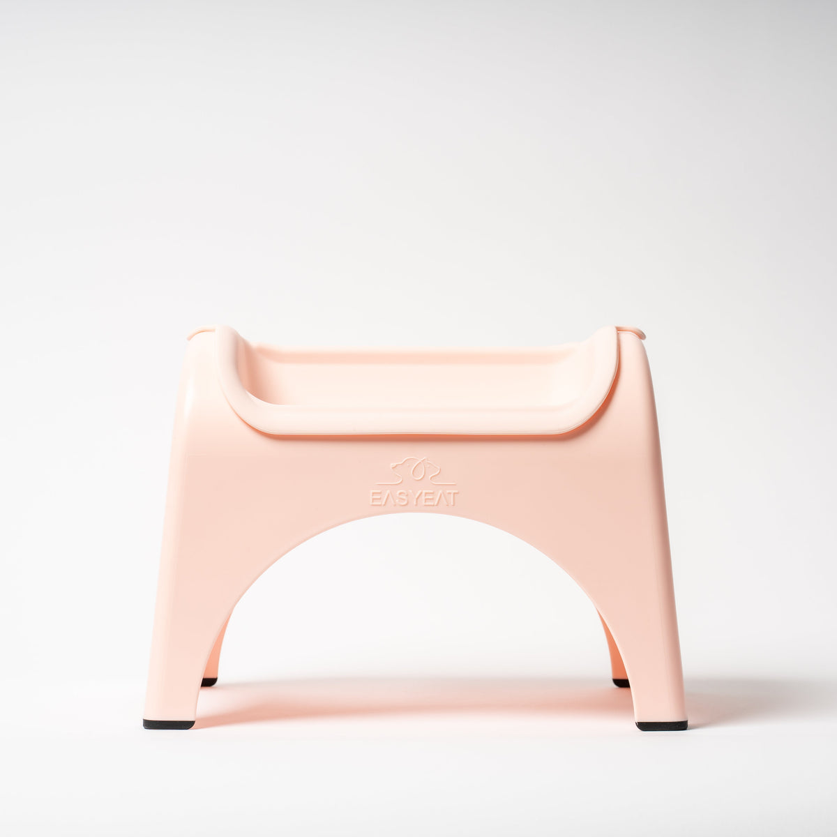 Pink stool on a white background