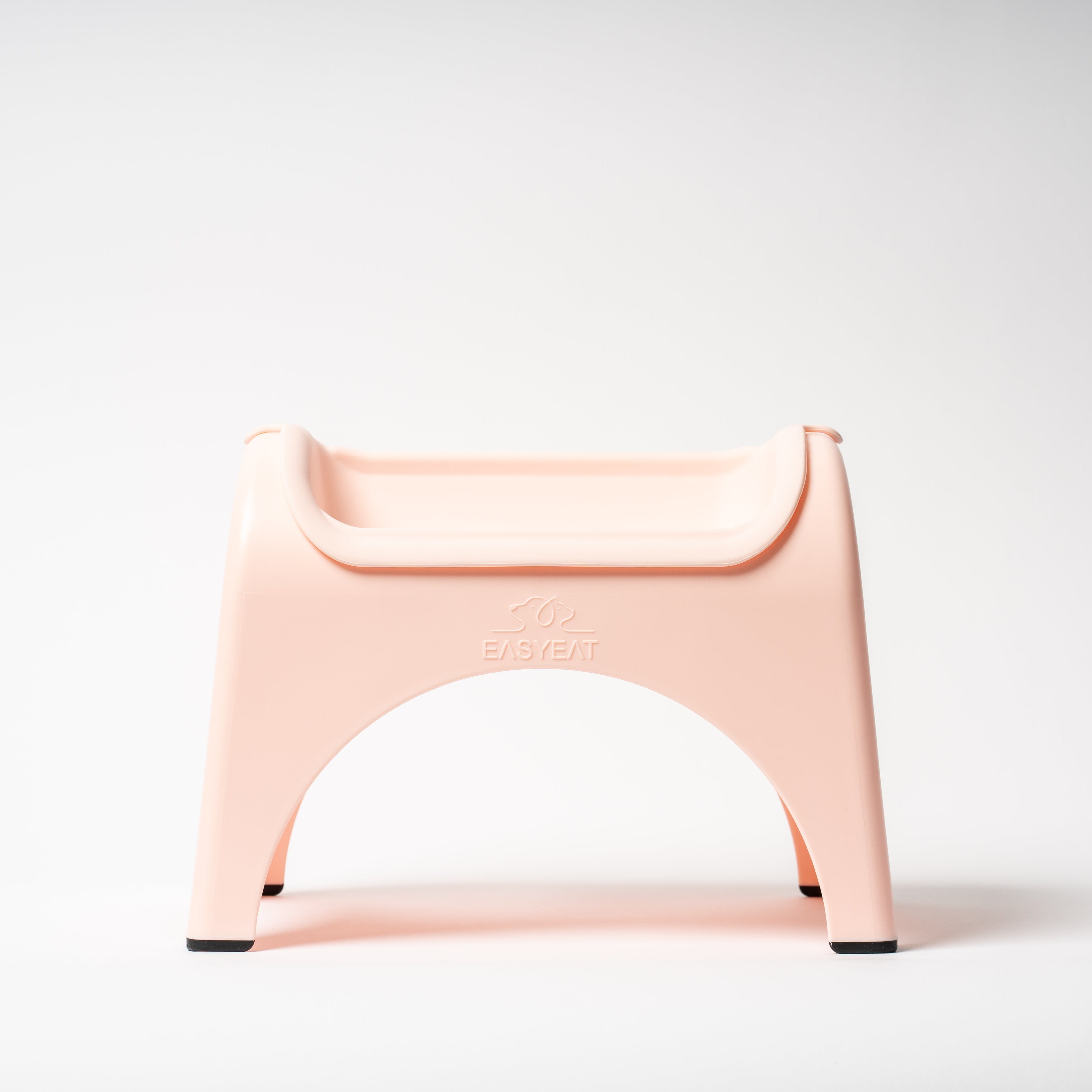 Pink stool on a white background