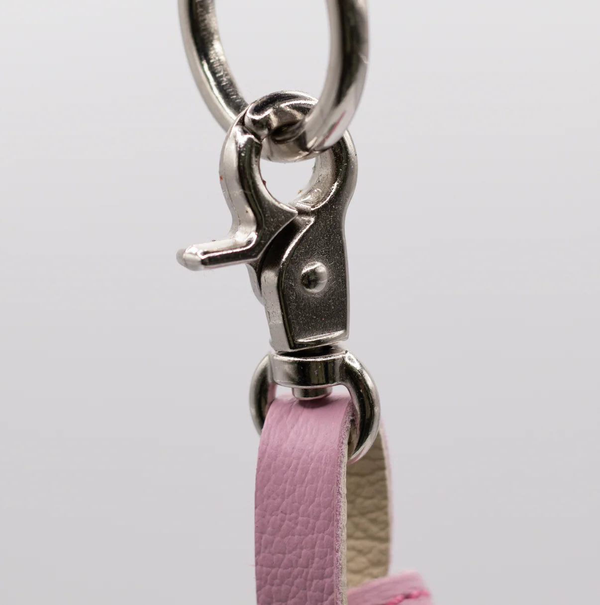 Soft Leather Poop Bag - Pink