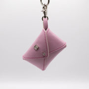 Soft Leather Poop Bag - Pink