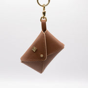 Soft Leather Poop Bag - Tan