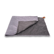 Gray blanket on a white background bell & beau 