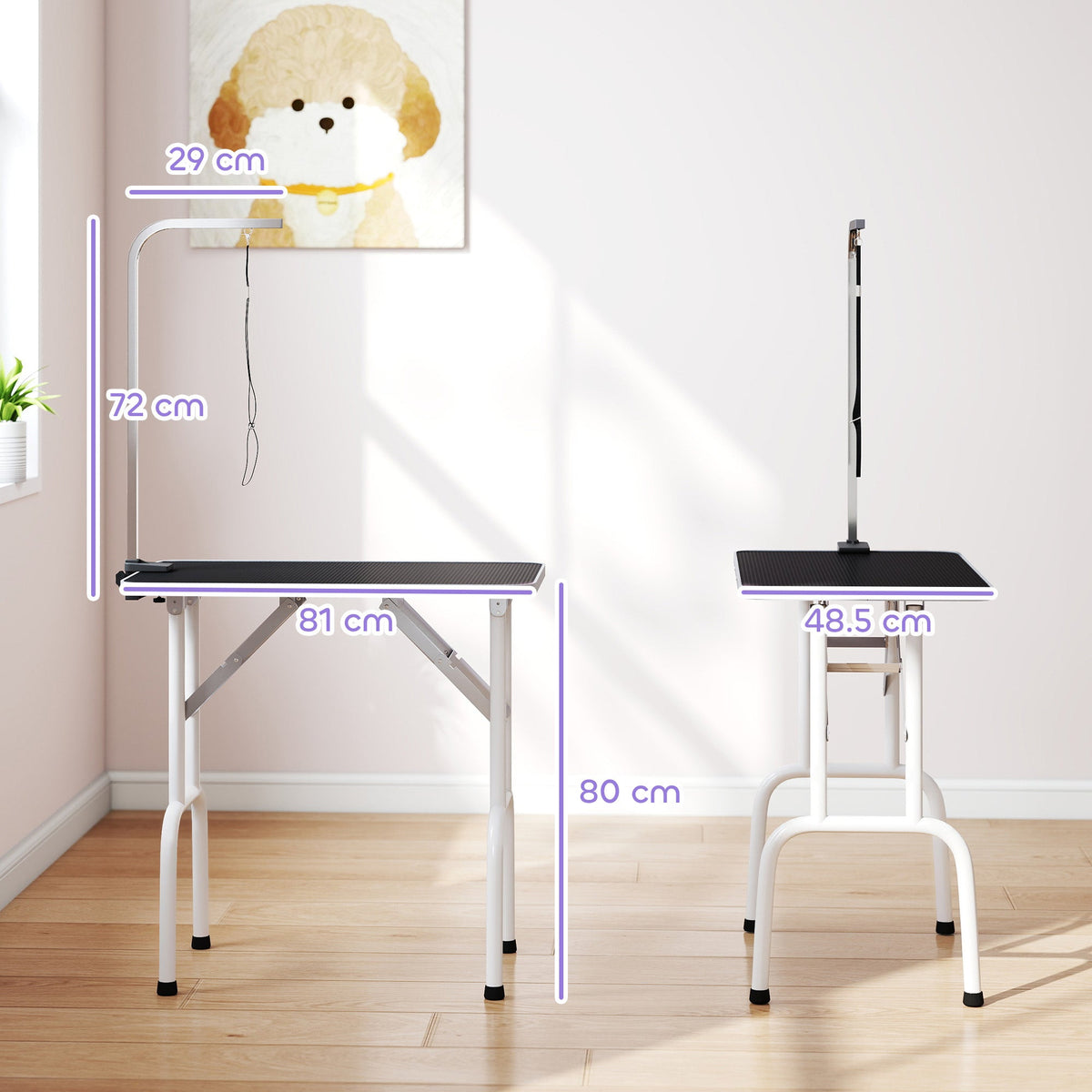 PawHut 32" Foldable Dog Grooming Table