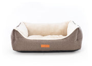 Lincoln Luxury Herringbone Tweed Dog Bed
