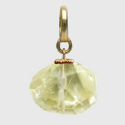 Lemon quartz-inspired dog collar charm by Unleash CPH