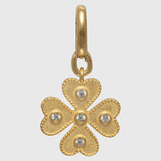 Unleash Luck Charm Four Leaf Clover for dogs