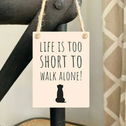 Mini Metal Walk Alone Sign