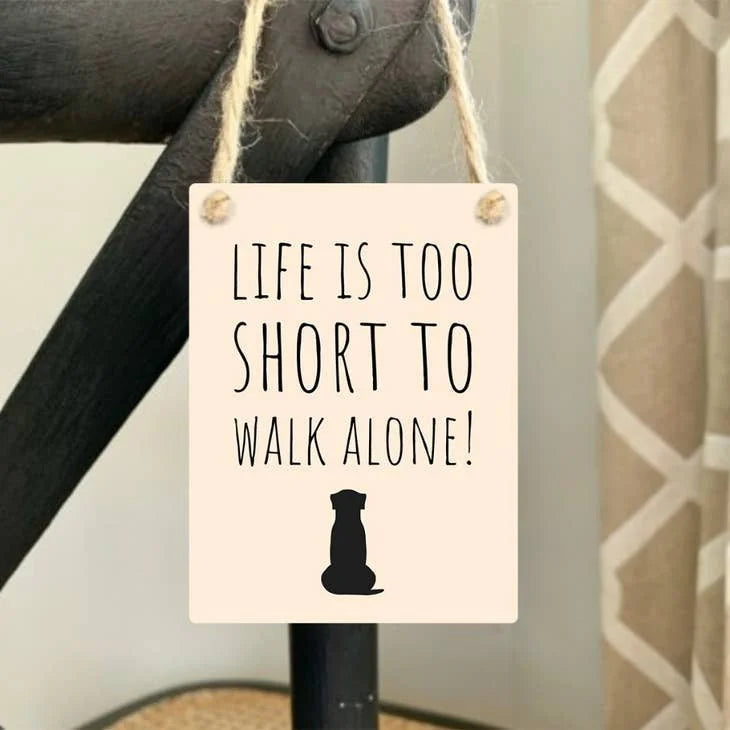 Mini Metal Walk Alone Sign